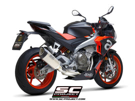 Aprilia TUONO 660 - 2021 - 2024 SC-Project 2-1 Stainless steel full exhaust system, with SC1-R titanium exhaust