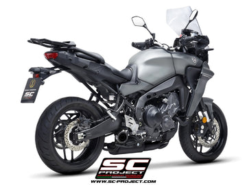 Yamaha TRACER 9 - 2021 - 2024 – SC-Project 3-1 Stainless steel full exhaust system, with S1 stainless steel exhaust, matt black