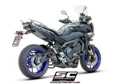 Yamaha TRACER 900 - 2017 - 2020 – SC-Project 3-1 Stainless steel full exhaust system, with S1 stainless steel exhaust, matt black