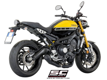 Yamaha TRACER 900 - 2015 - 2016 – SC-Project 3-1 Stainless steel full exhaust system, with Conico 70s stainless steel exhaust, matt black