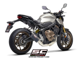 Honda CB650R - 2019 - 2020 – SC-Project 4-1 Stainless steel full exhaust system, with SC1-M carbon fibre exhaust