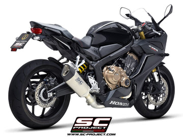 Honda CBR650R - 2021 - 2023 – SC-Project 4-1 Stainless steel full exhaust system, with SC1-R titanium exhaust