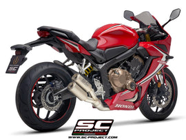 Honda CBR650R - 2019 - 2020 – SC-Project 4-1 Stainless steel full exhaust system, with Twin CR-T titanium exhaust