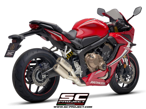 Honda CBR650R - 2019 - 2020 – SC-Project 4-1 Stainless steel full exhaust system, with Twin CR-T titanium exhaust