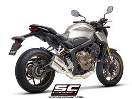 Honda CB650R - 2019 - 2020 – SC-Project 4-1 Stainless steel full exhaust system, with Twin CR-T titanium exhaust