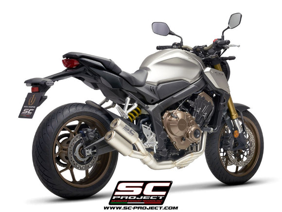 Honda CB650R - 2019 - 2020 – SC-Project 4-1 Stainless steel full exhaust system, with Twin CR-T titanium exhaust