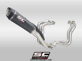 Aprilia RSV4 - 2021 - 2024 SC-Project 4-2-1 Titanium full exhaust system, with SC1-R carbon fibre exhaust (350 mm)