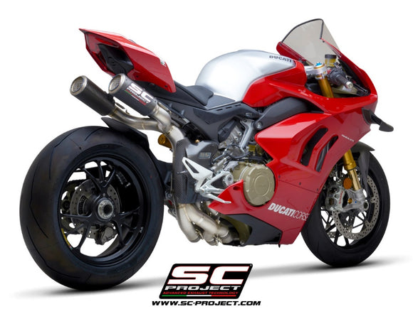 Ducati PANIGALE V4 - V4 S - 2019 - 2020 – SC-Project 4-2-1-2 Titanium Cu-Nb WSBK full exhaust system, with CR-T M2 carbon fibre exhausts