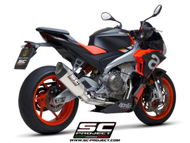 Aprilia TUONO 660 - 2021 - 2024 SC-Project 2-1 "Trofeo" full exhaust system titanium, with SC1-R titanium exhaust