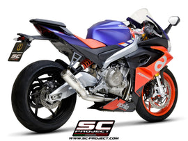 Aprilia RS 660 - 2020 - 2024 SC-Project 2-1 Titanium full exhaust system, with CR-T titanium exhaust