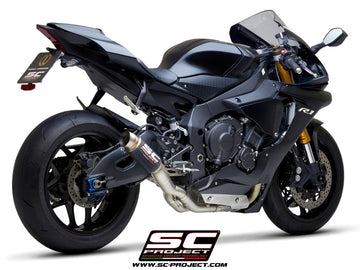 Yamaha YZF R1 - 2020 - 2025 – SC-Project GP70-R carbon fibre exhaust, with de-cat link pipe