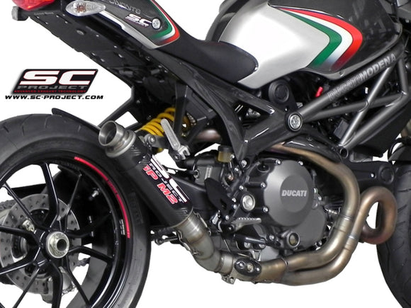 Ducati MONSTER 1100 EVO - 2011 - 2013 – SC-Project GP-M2 carbon fibre exhaust