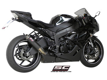 Kawasaki NINJA ZX-6R - 2009 - 2012 – SC-Project GP-M2 carbon fibre exhaust