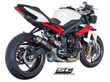 Triumph STREET TRIPLE 675 - 2013 - 2016 – SC-Project GP-M2 carbon fibre exhaust
