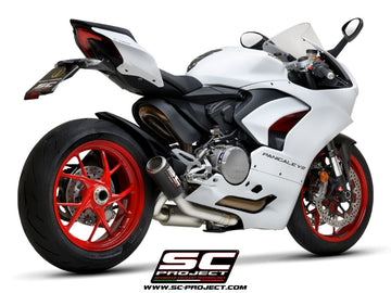 Ducati PANIGALE V2 - 2020 - 2024 – SC-Project 2-1 Half-system, with CR-T M2 carbon fibre exhaust
