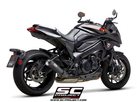 Suzuki KATANA - 2019 - 2020 – SC-Project Metal Black stainless steel exhaust, with black & silver paint CNC machined end cap