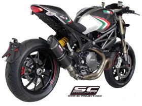 Ducati MONSTER 1100 EVO - 2011 - 2013 – SC-Project Oval carbon fibre exhaust