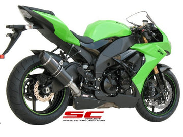 Kawasaki NINJA ZX-10R - 2008 - 2010 – SC-Project Oval carbon fibre exhaust
