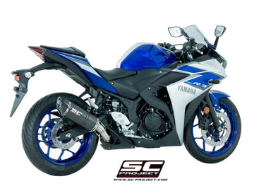 Yamaha YZF R3 - 2015 - 2017 – SC-Project Oval carbon fibre exhaust