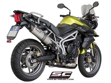 Triumph TIGER 800 - 2010 - 2016 – SC-Project Oval titanium exhaust, high mount