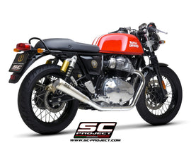 Royal enfield INTERCEPTOR 650 - 2019 - 2025 – SC-Project Pair of Conico 70s stainless steel exhaust