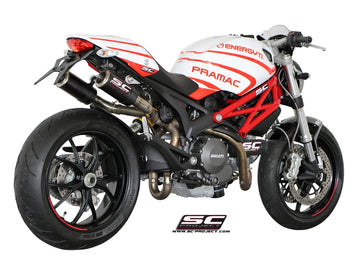 Ducati MONSTER 796 - 2010 - 2014 – SC-Project Pair of CR-T carbon fibre exhaust