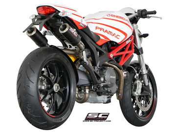 Ducati MONSTER 1100 - S - 2009 - 2010 – SC-Project Pair of CR-T carbon fibre exhaust