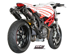 Ducati MONSTER 1100 - S - 2009 - 2010 – SC-Project Pair of GP-Tech carbon fibre exhaust