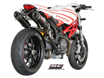 Ducati MONSTER 1100 - S - 2009 - 2010 – SC-Project Pair of GP-Tech carbon fibre exhaust