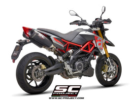 Aprilia DORSODURO 900 - 2017 - 2020 SC-Project Pair of SC1-M carbon fibre exhaust