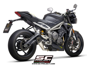 Triumph STREET TRIPLE S 660 - A2 - 2020 - 2022 – SC-Project S1 titanium exhaust