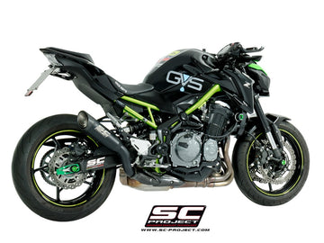 Kawasaki Z900 - 2017 - 2019 – SC-Project S1 titanium exhaust, matt black