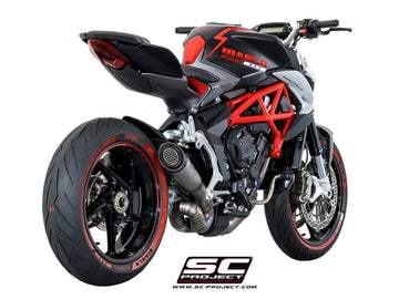 Mv augusta RIVALE – SC-Project S1 titanium exhaust, with welded sector link pipe