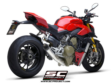 Ducati STREETFIGHTER V4 - 2020 – SC-Project 2-1 Half-system titanium, with S1 titanium exhaust