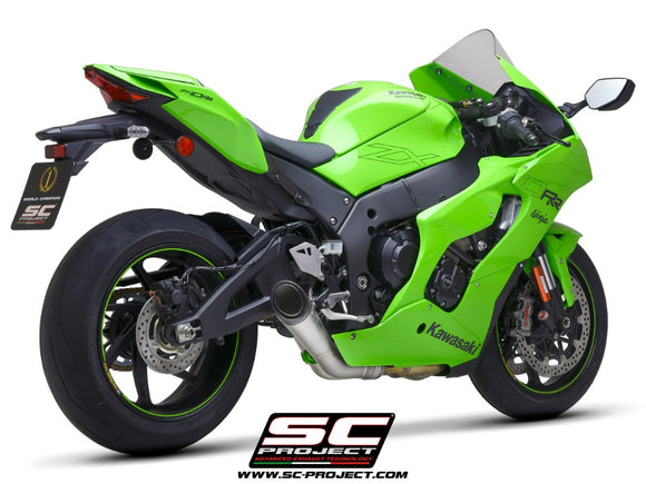 Kawasaki NINJA ZX-10R - RR - 2021- 2024 – SC-Project S1 titanium exhaust, with de-cat link pipe