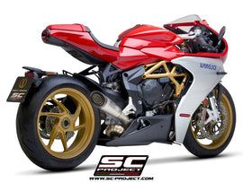 Mv augusta SUPERVELOCE 800 - 2019 - 2024 – SC-Project S1 titanium exhaust, with welded sector link pipe