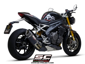 Triumph SPEED TRIPLE 1200 RS - 2021 - 2025 – SC-Project SC1-R GT carbon fibre exhaust