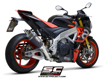 Aprilia TUONO V4 - 2021 - 2024 SC-Project SC1-R carbon fibre exhaust (250 mm)