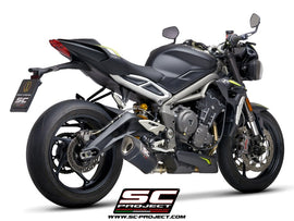 Triumph STREET TRIPLE S 660 - A2 - 2020 - 2022 – SC-Project SC1-R carbon fibre exhaust