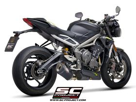 Triumph STREET TRIPLE S 660 - A2 - 2020 - 2022 – SC-Project SC1-R carbon fibre exhaust