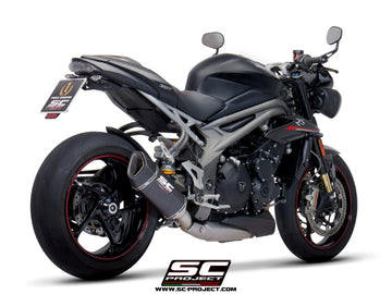 Triumph SPEED TRIPLE 1050 - 2018 - 2020 – SC-Project SC1-R carbon fibre exhaust