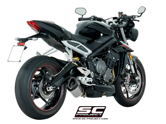 Triumph STREET TRIPLE S 660 - A2 - 2017 - 2019 – SC-Project SC1-R titanium exhaust