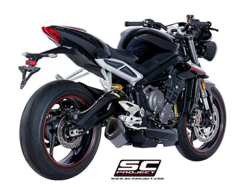 Triumph STREET TRIPLE 765 - 2017 - 2019 – SC-Project SC1-R titanium exhaust, matt black