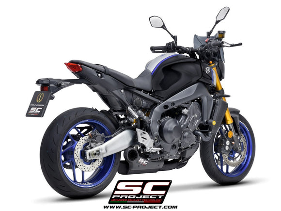 Yamaha MT-09 - 2021 - 2023 – SC-Project 3-1 Stainless steel full exhaust system, matt black, with STR-1 exhaust
