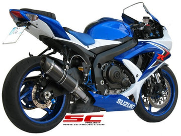 Suzuki GSX-R600 - GSX-R750 - 2008 - 2010 – SC-Project Oval carbon fibre exhaust