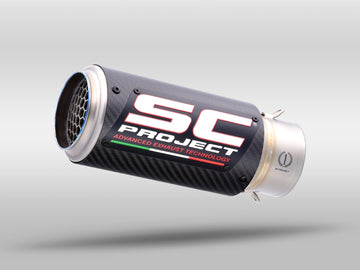 BMW S 1000 RR - 2017 - 2018 – SC-Project CR-T carbon fibre exhaust, with stoneguard grid