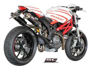 Ducati MONSTER 796 - 2010 - 2014 – SC-Project Pair of GP carbon fibre exhaust