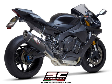 Yamaha YZF R1 - 2020 - 2025 – SC-Project SC1-R carbon fibre exhaust (350 mm), with de-cat link pipe