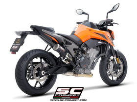 KTM 790 DUKE - 2023 - 2024 – SC-Project CR-T M2 carbon fibre exhaust, with stoneguard grid