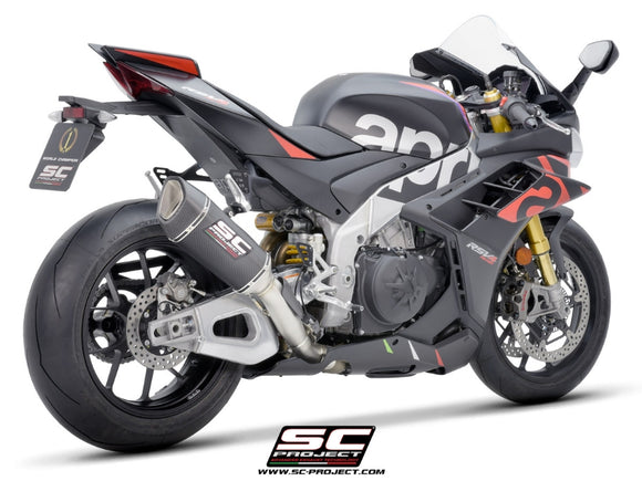 Aprilia RSV4 - 2021 - 2024 SC-Project SC1-R carbon fibre exhaust (250 mm)